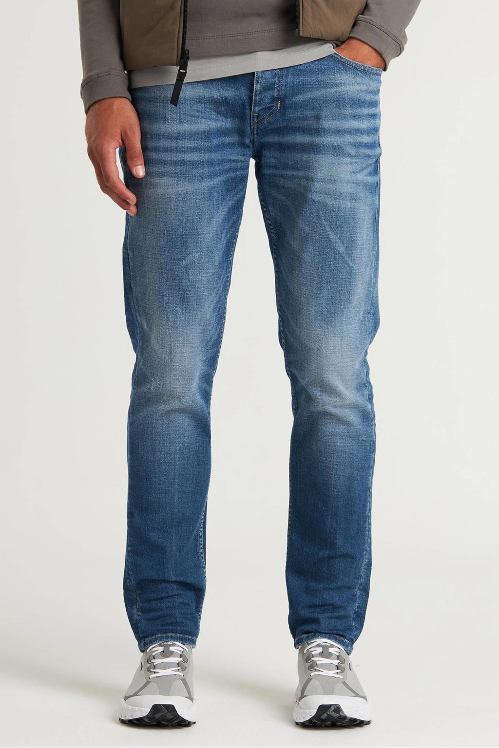 CHASIN' Evan Pure slim fit jeans - midblauw