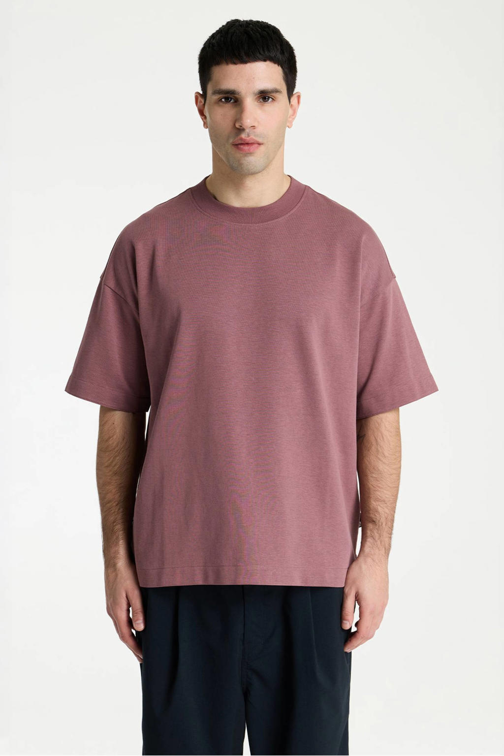 CHASIN' oversized T-shirt met backprint - rose taupe