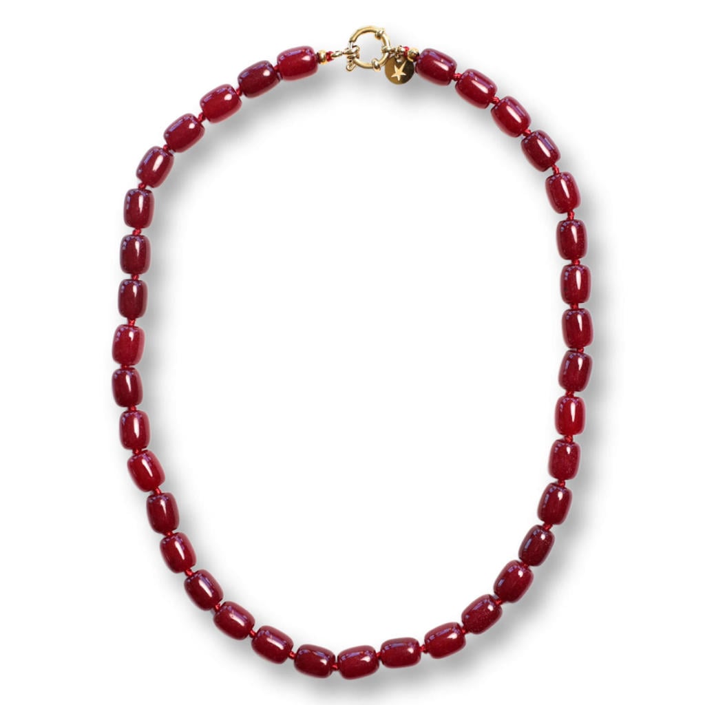 Bonnie Studios ketting Phil bordeauxrood