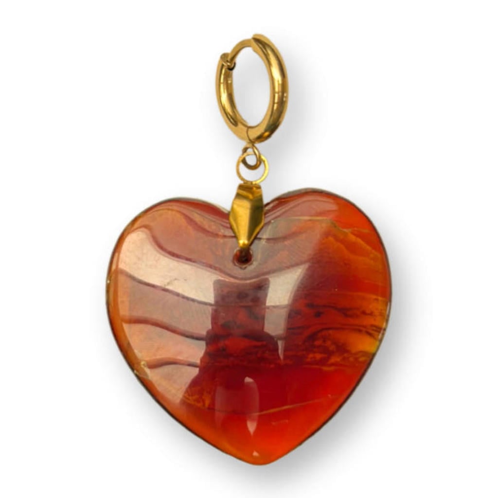 Bonnie Studios hanger Heart Glass rood
