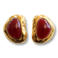 Bonnie Studios oorbellen Royal Red goudkleurig