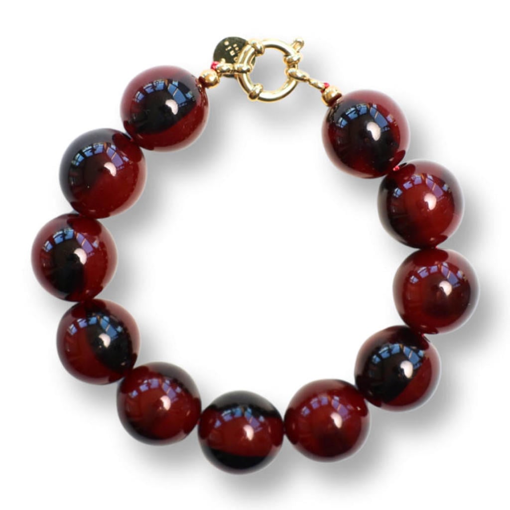 Bonnie Studios armband Wilma bordeauxrood