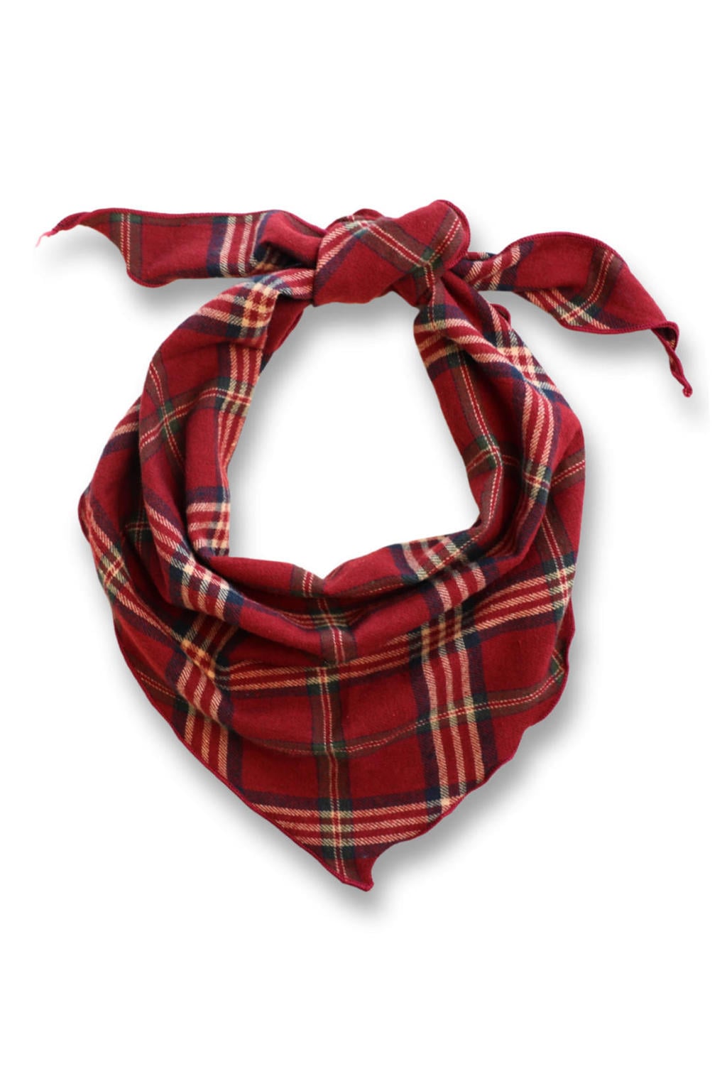 Bonnie Studios geruite bandana rood
