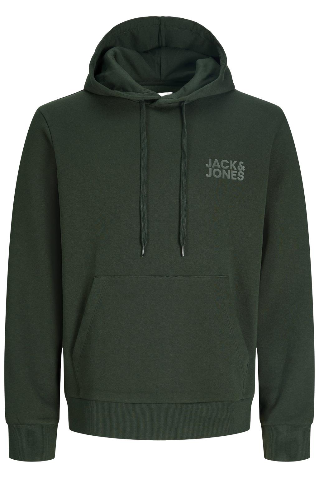 JACK & JONES PLUS SIZE regular fit hoodie - donkergroen