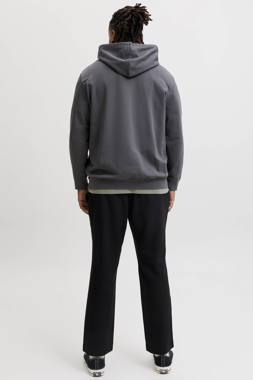 JACK & JONES PLUS SIZE regular fit hoodie - asfalt