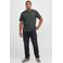 JACK & JONES PLUS SIZE regular fit T-shirt met logo - donkergroen
