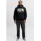 JACK & JONES PLUS SIZE regular fit hoodie met print - zwart