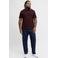 JACK & JONES PLUS SIZE regular fit piqué polo - donkerrood