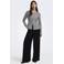 ONLY wide leg pantalon met plooien - zwart