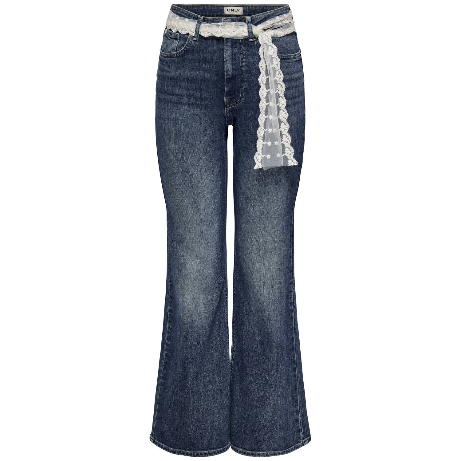 ONLY Onlregent Hw Flare Dnm Tai flared jeans dark blue denim