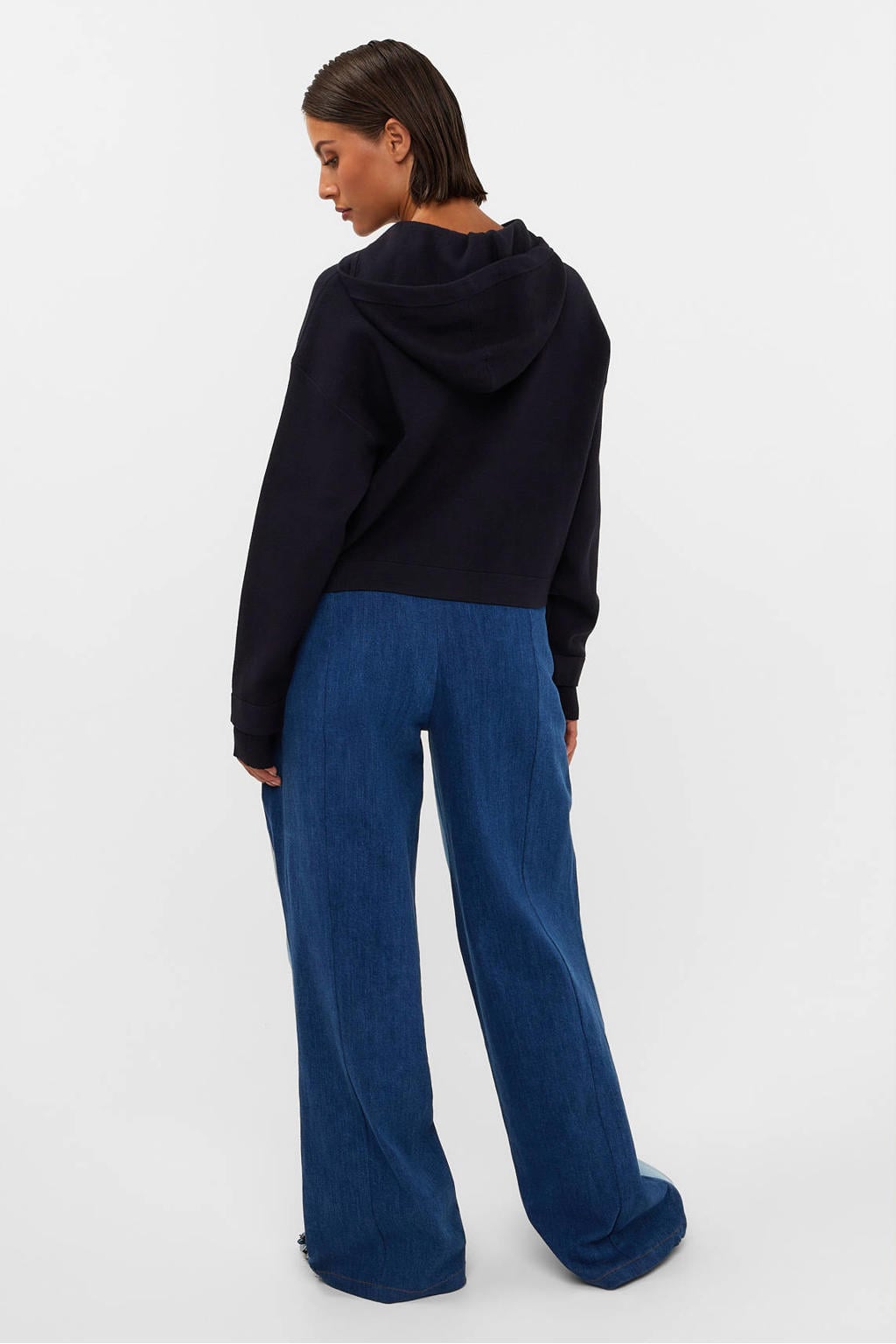 Studio AMAYA wide leg jeans - lichtblauw