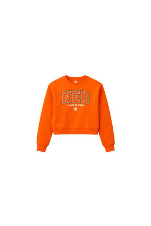 Nederlands Elftal Crop Sweater Vrouwen Oranje