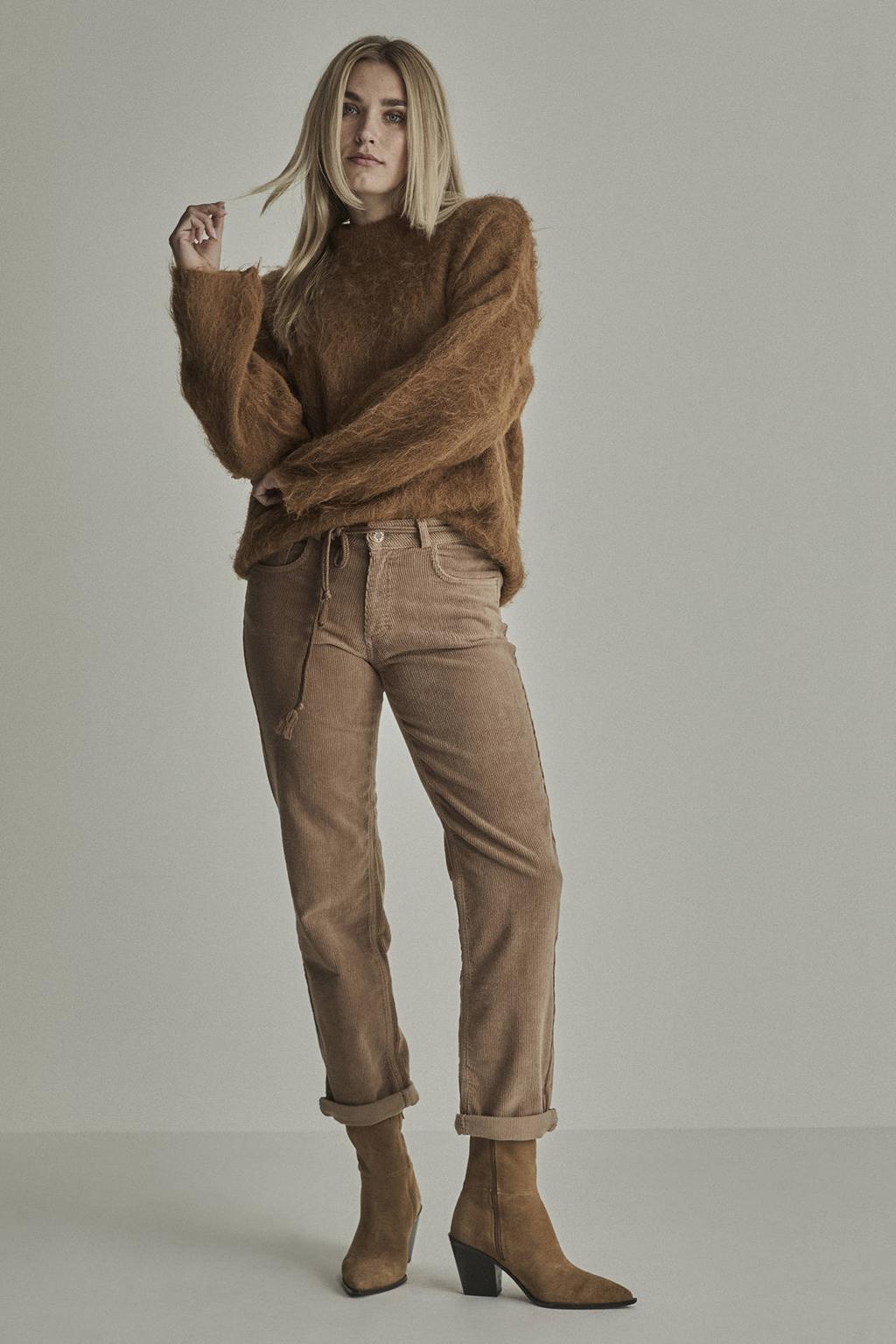 Para Mi straight leg broek - bruin
