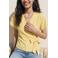 VERO MODA overslagtop - geel