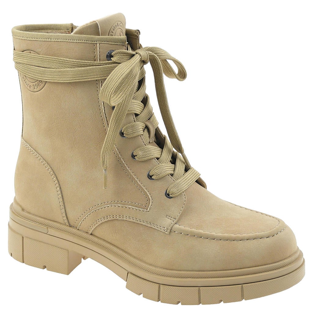 s.Oliver Women Shoes veterboots met profielzool - kaki