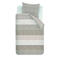 Riviera Maison katoenen gestreepte 1-persoons dekbedovertrek 140x220 cm - zand