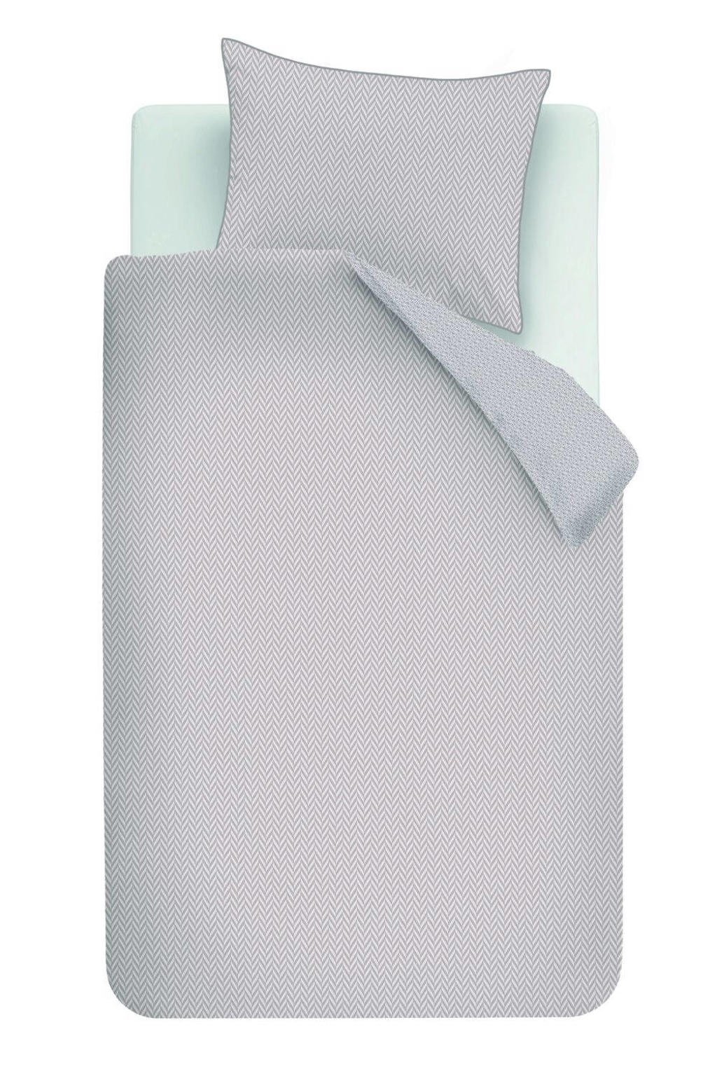 Riviera Maison katoenen 1-persoons dekbedovertrek 140x220 cm - naturel