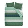 Riviera Maison katoenen gestreepte lits-jumeaux dekbedovertrek 240x220 cm - blauw groen