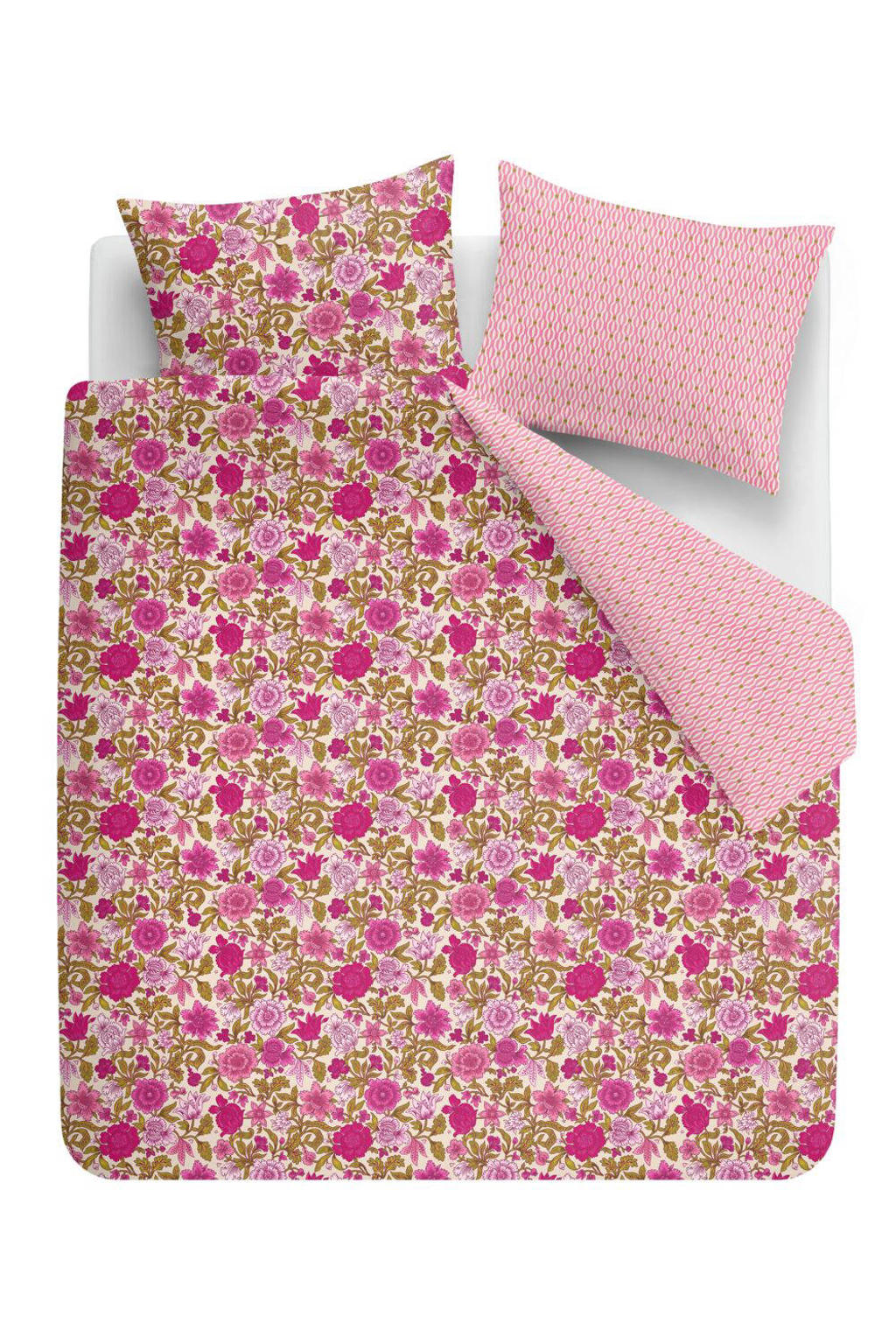 Oilily katoen-satijnen gebloemde lits-jumeaux dekbedovertrek 240x220 cm - multi