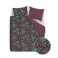 Beddinghouse velours gebloemde lits-jumeaux dekbedovertrek 240x220 cm - donkerrood