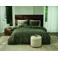 Riviera Maison velours 1-persoons dekbedovertrek 140x220 cm - olijfgroen