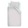 Riviera Maison katoenen grafische 1-persoons dekbedovertrek 140x220 cm - zand