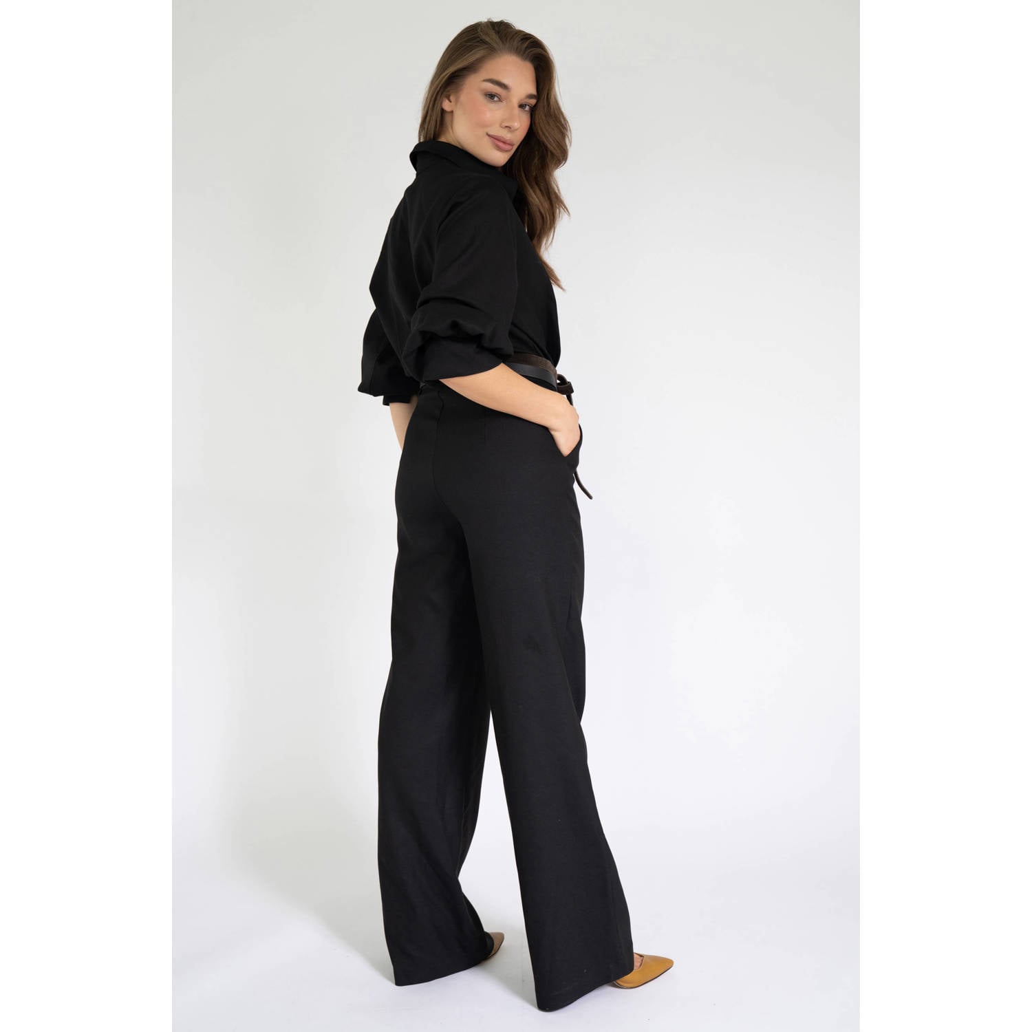 Est'seven jumpsuit zwart