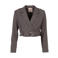 Freebird cropped blazer - grijs