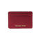 Michael Kors leren pasjeshouder Jet Set donkerrood
