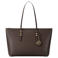 Michael Kors leren shopper Quinn donkerbruin