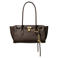 Michael Kors leren schoudertas Hamilton donkerbruin