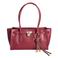Michael Kors leren schoudertas Hamilton donkerrood