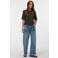 VERO MODA oversized gebreide trui - donkergroen