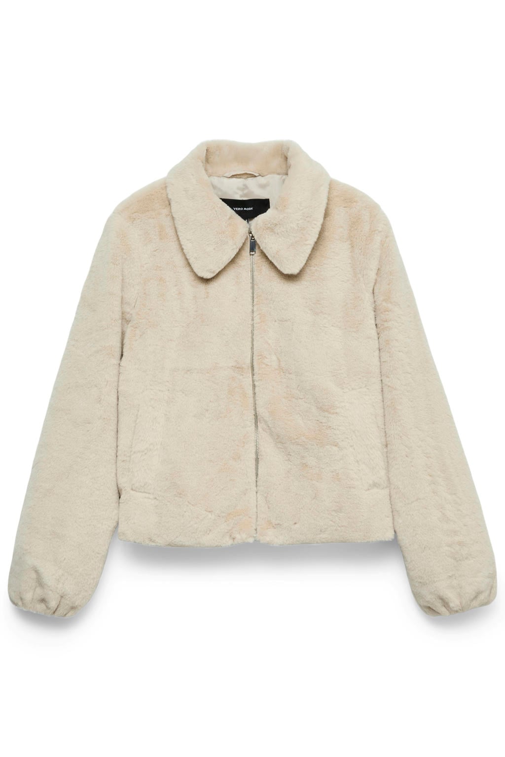 VERO MODA imitatiebont faux fur jas - ecru