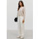 VERO MODA x Wehkamp rechtvallend gebreid vest met wol - beige