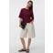 VERO MODA oversized gebreide trui - donkerrood