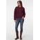 VERO MODA rechtvallend gebreid vest - donkerrood