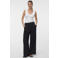 VERO MODA wide leg casual broek met plooien - zwart