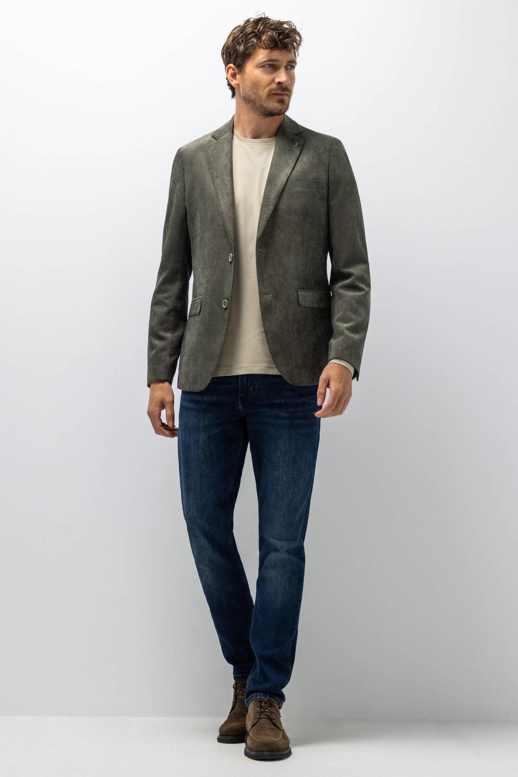 State of Art regular fit colbert - mosgroen