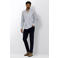 State of Art regular fit casual overhemd met print - grijs blauw/mole grijs