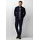 State of Art wollen regular fit geruit overhemd - dark-blue/medium-grey