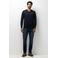 State of Art katoenen regular fit gebreide trui - donkerblauw