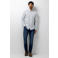 State of Art regular fit poplin overhemd met print - grijsblauw/donkerblauw