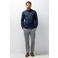 State of Art flanel regular fit geruit overhemd - donkerblauw/middelgrijs