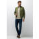 State of Art katoenen quilted gebreid vest - mosgroen