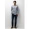 State of Art regular fit casual overhemd met print - grijsblauw/midnight