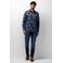 State of Art regular fit casual gebloemd overhemd - midnight/grey blue