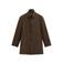 State of Art wollen wintermantel - dark-brown plain