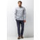 State of Art regular fit casual overhemd met print - grijsblauw/midnight