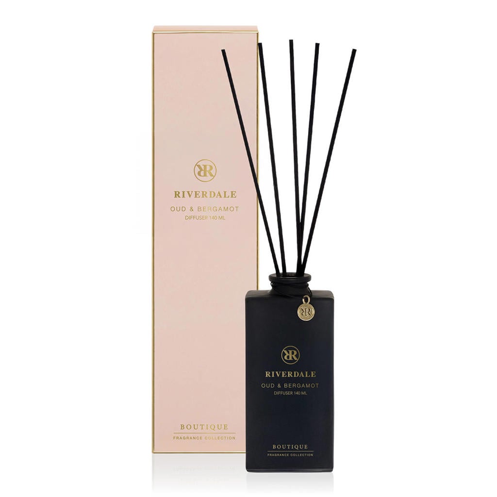 Riverdale geurstokjes Boutique - Oud & Bergamot roze - 140 ml